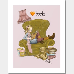 I love books Posters and Art